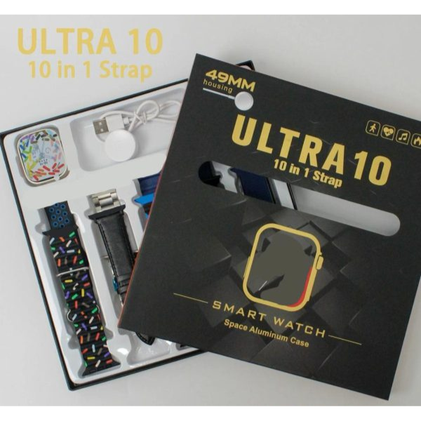 Ultra 10 Smart Watch 10 in 1 Straps