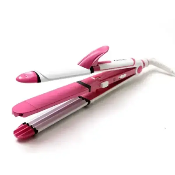 Kemei KM-1291 3 in 1 Hair Straightener